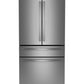 Ge Appliances PJD23BYWFS Ge Profile™ Energy Star® 23.3 Cu. Ft. Smart Counter-Depth Fingerprint Resistant 4-Door French-Door Refrigerator With Door In Door