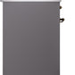 Ilve UP30NMPMGB Nostalgie Ii 30 Inch Dual Fuel Natural Gas Freestanding Range In Matte Graphite With Bronze Trim