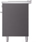 Ilve UP60FSWMPMG Professional Plus Ii 60 Inch Dual Fuel Natural Gas Freestanding Range In Matte Graphite With Trim