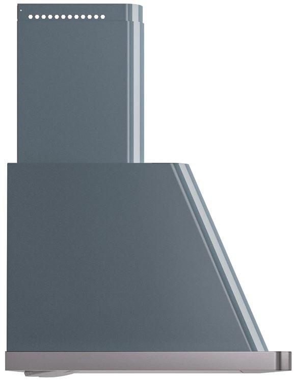 Ilve UAM120BG Majestic 48 Inch Blue Grey Wall Mount Range Hood