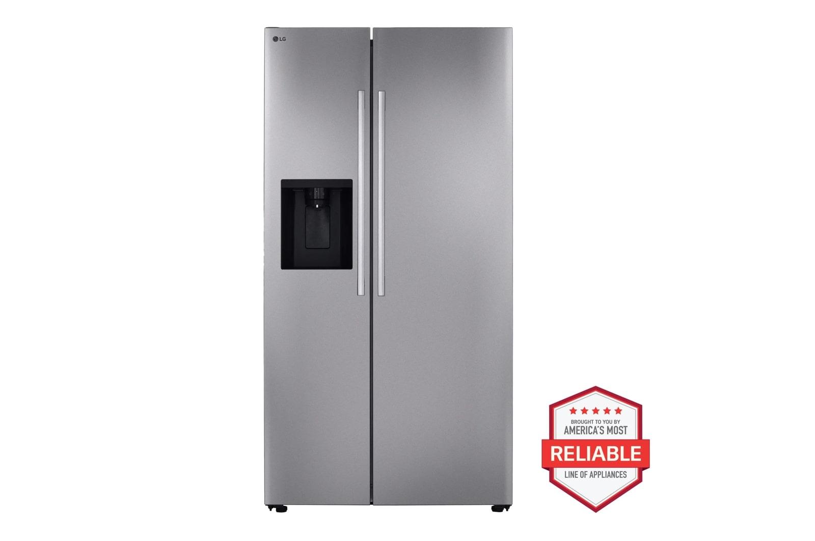 Lg LS27T3230S 27 Cu. Ft. Standard-Depth, Side-By-Side Refrigerator, With Ice And Water And New Bar Handle Design