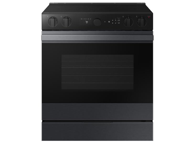 Samsung NSE6DG8502MT Bespoke 6.3 Cu. Ft. Smart Slide-In Energy Star® Certified Electric Range With Air Fry In Matte Black Steel