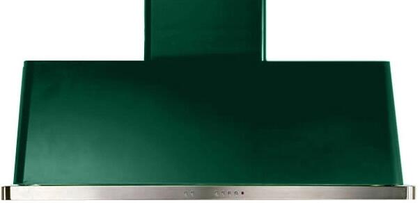 Ilve UAM120EG Majestic 48 Inch Emerald Green Wall Mount Range Hood