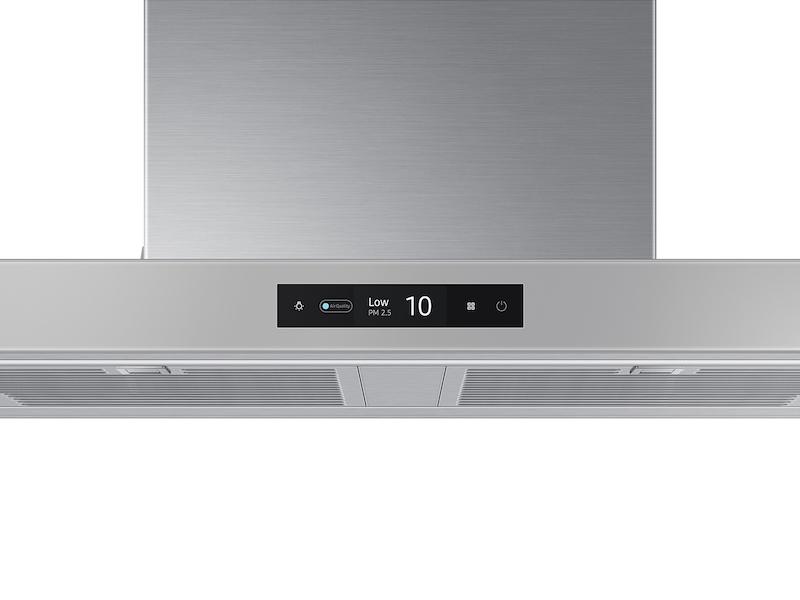 Samsung NK36CB700WCG 36" Bespoke Smart Wall Mount Hood With Lcd Display In Clean Grey