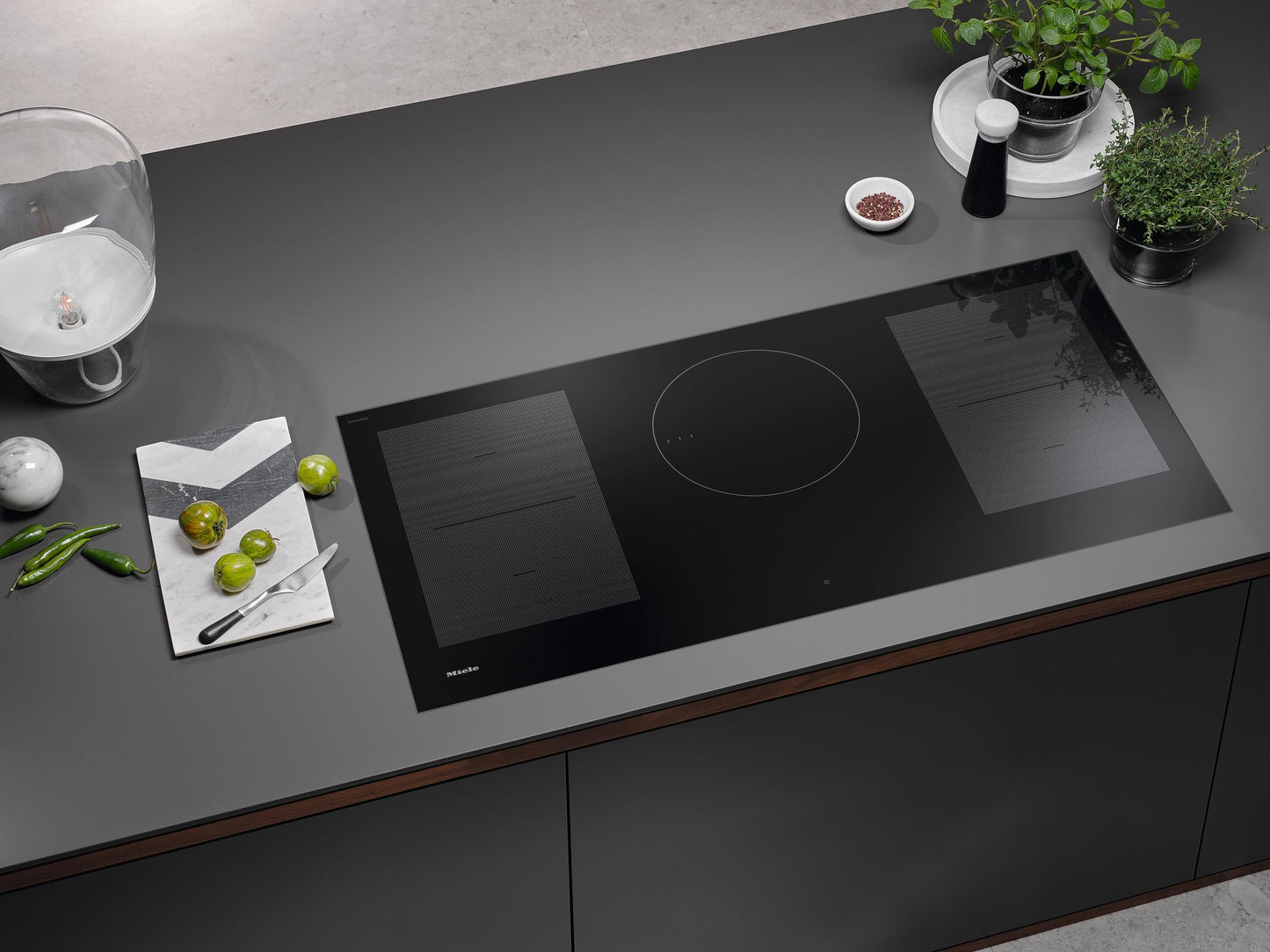 Miele KM7755FL Km 7755 Fl - 42-Inch Induction Cooktop, Operated With Its Own Controls With 2 Powerflex Cooking Areas For Maximum Performance