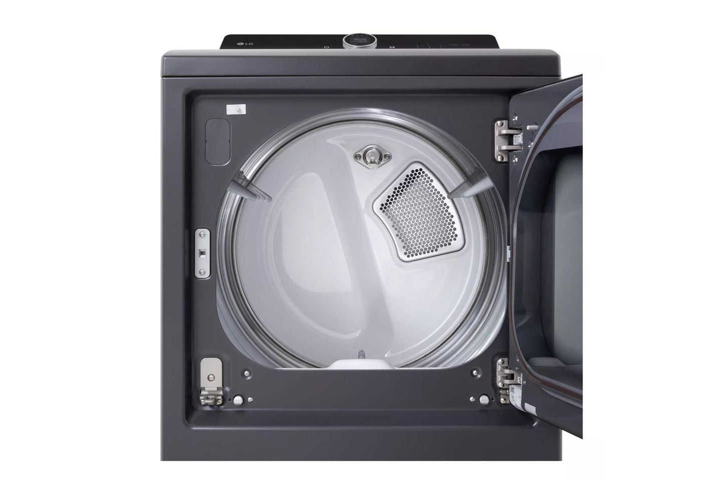 Lg DLEX8600BE 7.3 Cu. Ft. Ultra Large Capacity Rear Control Electric Dryer With Lg Easyload&#8482; Door, Ai Sensing And Turbosteam&#8482;