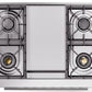 Ilve UP36FWMPWH Professional Plus Ii 36 Inch Dual Fuel Natural Gas Freestanding Range In White With Trim