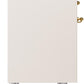 Ilve UPDI406NMPAWG Nostalgie Ii 40 Inch Electric Freestanding Range In Antique White With Brass Trim