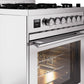 Ilve UP30WMPSS Professional Plus Ii 30 Inch Dual Fuel Natural Gas Freestanding Range In Stainless Steel With Trim