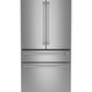 Cafe CJE23DP2WS1 Café™ Energy Star® 23.2 Cu. Ft. Smart Counter-Depth 4-Door French-Door Refrigerator With Dual-Dispense Autofill Pitcher