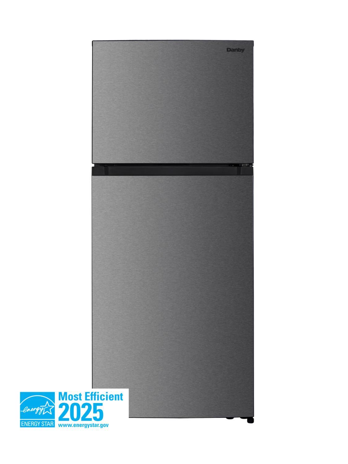 Danby DFF176B1SLDB Danby 18 Cu. Ft. Top Mount Refrigerator In Stainless Steel Look