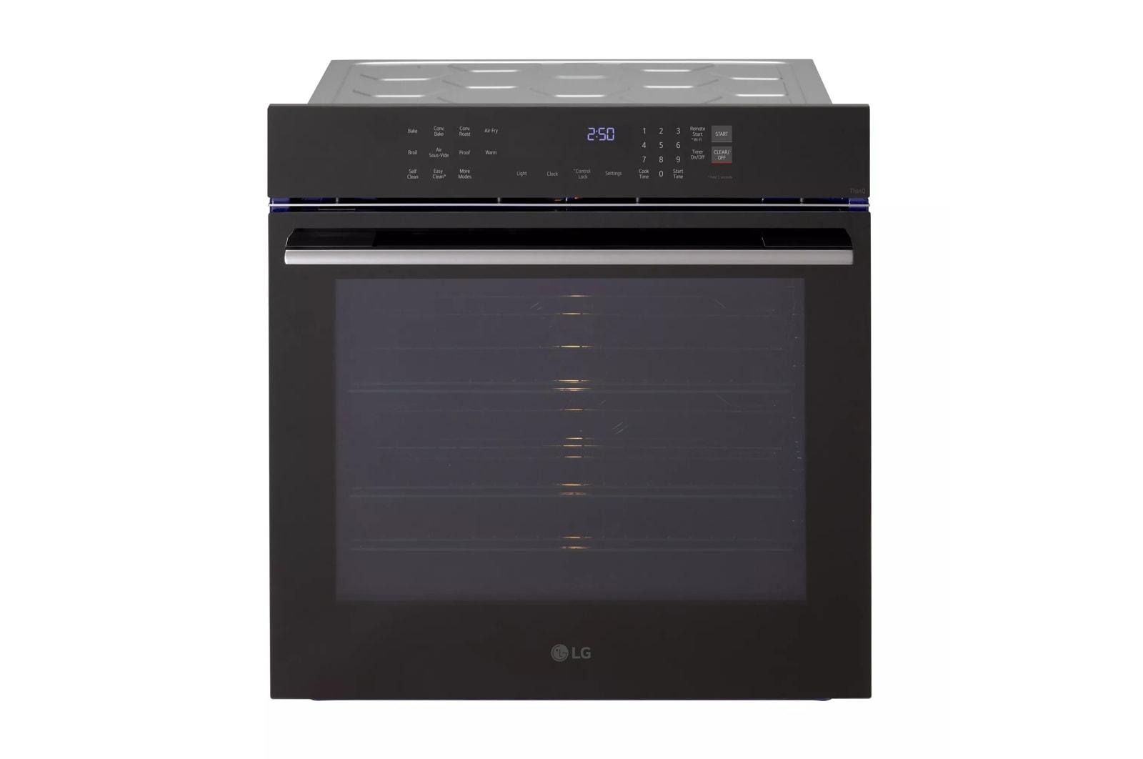 Lg WSED3023B 3.0 Cu. Ft. Smart Compact Wall Oven With True Convection And Air Fry