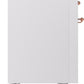 Ilve UP48FNMPWHP Nostalgie Ii 48 Inch Dual Fuel Natural Gas Freestanding Range In White With Copper Trim