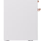 Ilve UPDI406NMPWHP Nostalgie Ii 40 Inch Electric Freestanding Range In White With Copper Trim