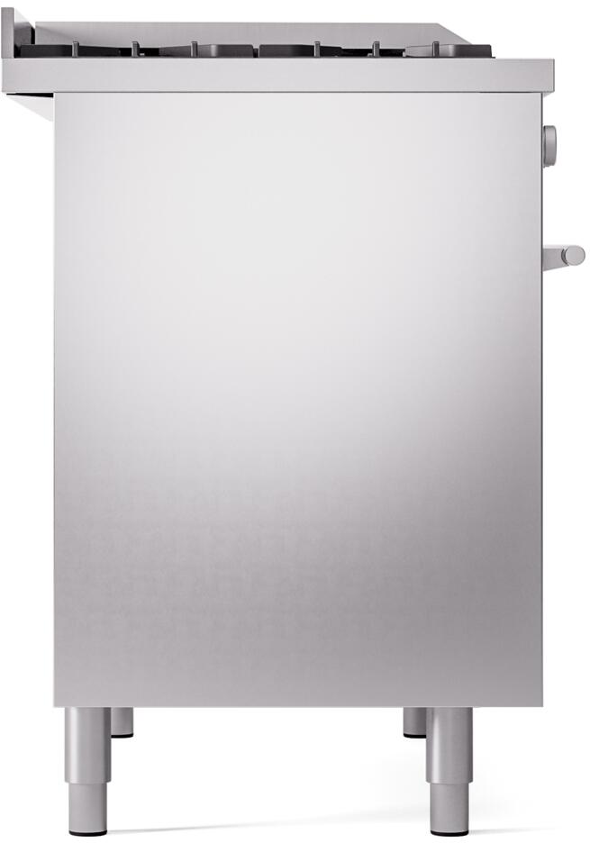 Ilve UPD40FWMPSS Professional Plus Ii 40 Inch Dual Fuel Natural Gas Freestanding Range In Stainless Steel With Trim