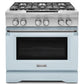 Kitchenaid KDRS467VMB Limited Edition Kitchenaid® 36'' 6-Burner Dual Fuel Freestanding Range, Commercial-Style - Misty Blue