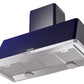 Ilve UAM120MB Majestic 48 Inch Blue Wall Mount Range Hood