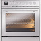 Ilve UP30WMPSS Professional Plus Ii 30 Inch Dual Fuel Natural Gas Freestanding Range In Stainless Steel With Trim