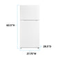 Avanti FF14D3S4 Avanti Frost Free Top Freezer Refrigerator - Stainless Steel / 14.2 Cu. Ft.