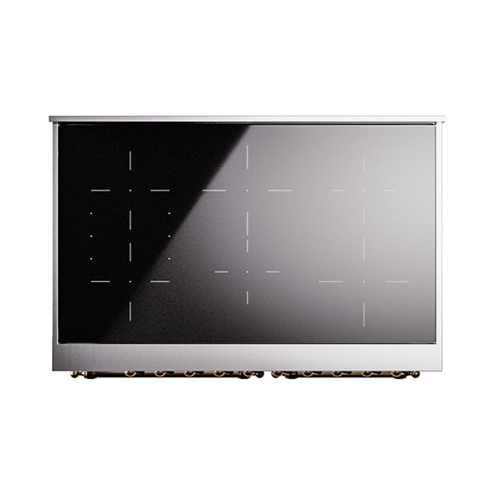 Ilve UNDI406NMPRAB Ilve Undi406Nmprab Nostalgie Ii Noblesse 40" Induction Range (Triple Glass Door, Ral, Burnished)