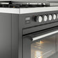 Ilve UP48FSWMPMG Professional Plus Ii 48 Inch Dual Fuel Natural Gas Freestanding Range In Matte Graphite With Trim