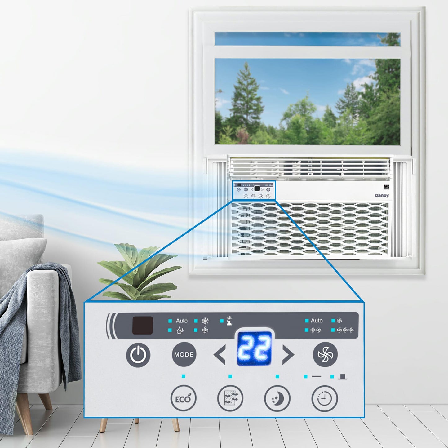 Danby DAC060EB6WDB Danby 6,000 Btu Window Ac In White