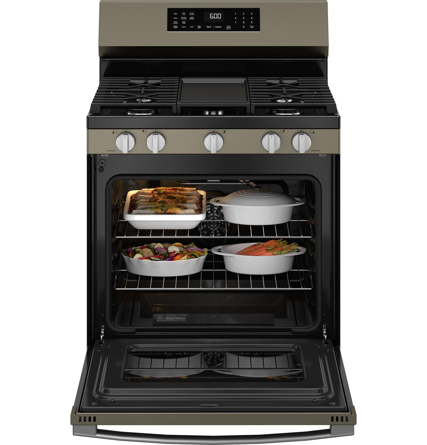 Ge Appliances GGF600AVES Ge® 30" Free-Standing Gas Convection Range With No Preheat Air Fry And Easywash&#8482; Oven Tray