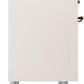 Ilve UPI366NMPAWB Nostalgie Ii 36 Inch Electric Freestanding Range In Antique White With Bronze Trim