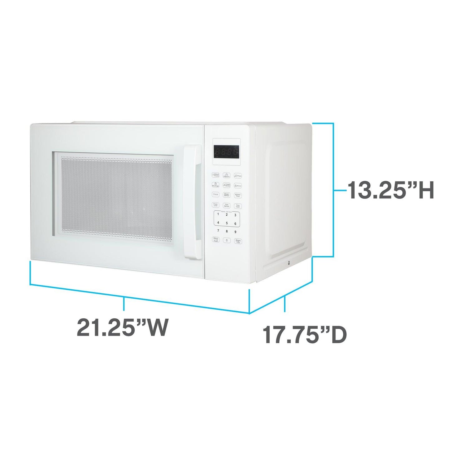 Avanti MT150V0W Avanti 1.5 Cu. Ft. Microwave Oven - White / 1.5 Cu. Ft.