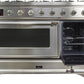 Ilve UM12FDNS3SSC Majestic Ii 48 Inch Dual Fuel Natural Gas Freestanding Range In Stainless Steel With Chrome Trim