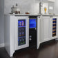 True Residential TWC24DZLOGC 24 Inch Dual Zone Overlay Glass Door Left Hinge Undercounter Wine Cabinet