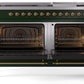 Ilve UP60FNMPEGG Nostalgie Ii 60 Inch Dual Fuel Natural Gas Freestanding Range In Emerald Green With Brass Trim