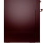 Ilve UP48FNMPBUPLP Nostalgie Ii 48 Inch Dual Fuel Liquid Propane Freestanding Range In Burgundy With Copper Trim