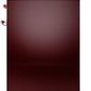 Ilve UPI304NMPBUP Nostalgie Ii 30 Inch Electric Freestanding Range In Burgundy With Copper Trim