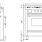 Ilve UP48FWMPBG Professional Plus Ii 48 Inch Dual Fuel Natural Gas Freestanding Range In Blue Grey With Trim