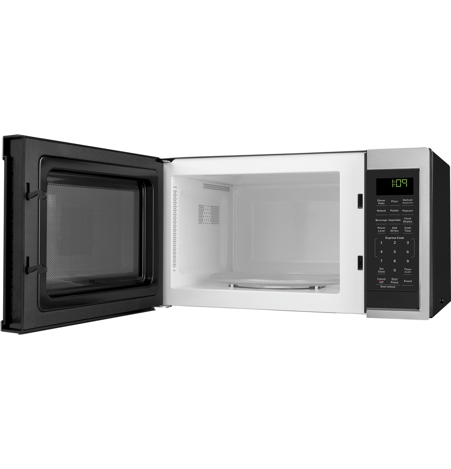 Ge Appliances GCST09N1WSS Ge® 0.9 Cu. Ft. Capacity Countertop Microwave Oven