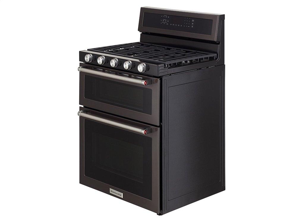 Kitchenaid KFGS530ESS 30-Inch 5 Burner Gas Convection Range With Warming Drawer - Stainless Steel