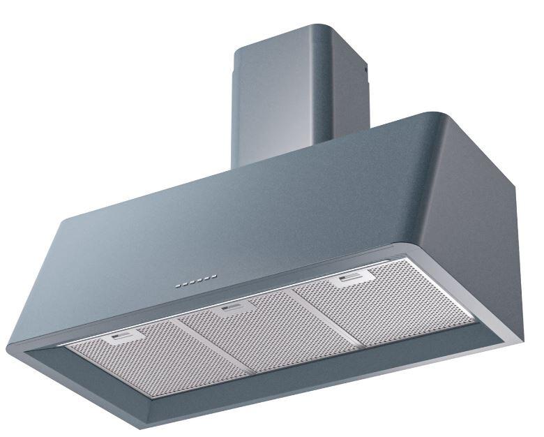 Ilve UAG36BG Nostalgie 36 Inch Blue Grey Wall Mount Range Hood