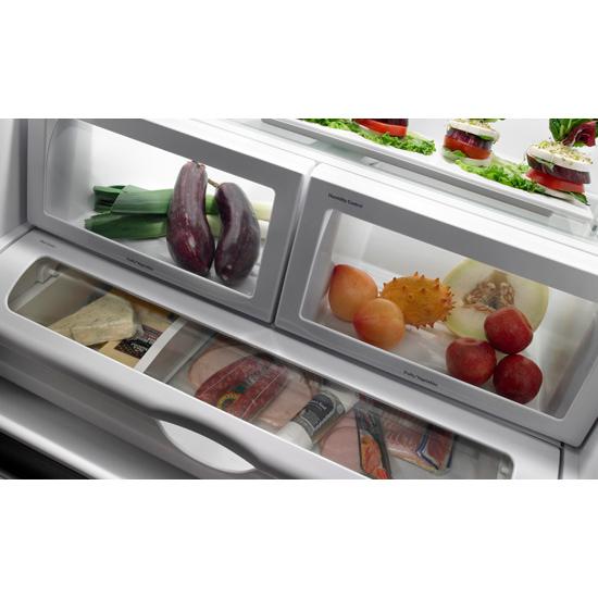 Jennair JFC2290VEM Cabinet Depth French Door Refrigerator With Internal Dispenser, 72"(H)