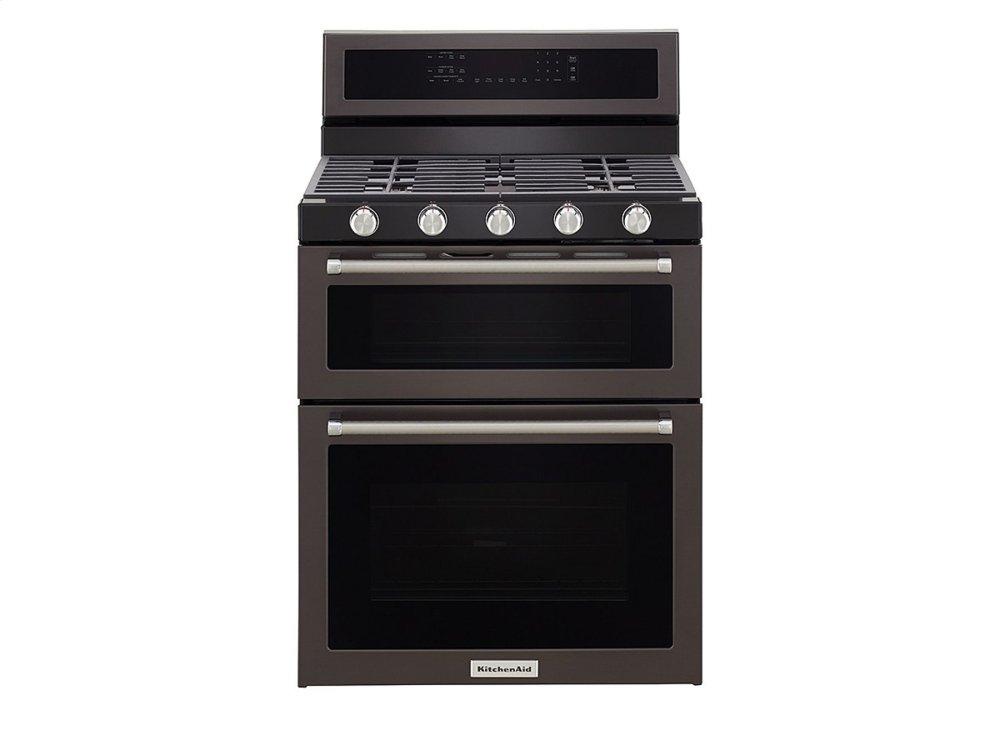 Kitchenaid KFGS530ESS 30-Inch 5 Burner Gas Convection Range With Warming Drawer - Stainless Steel