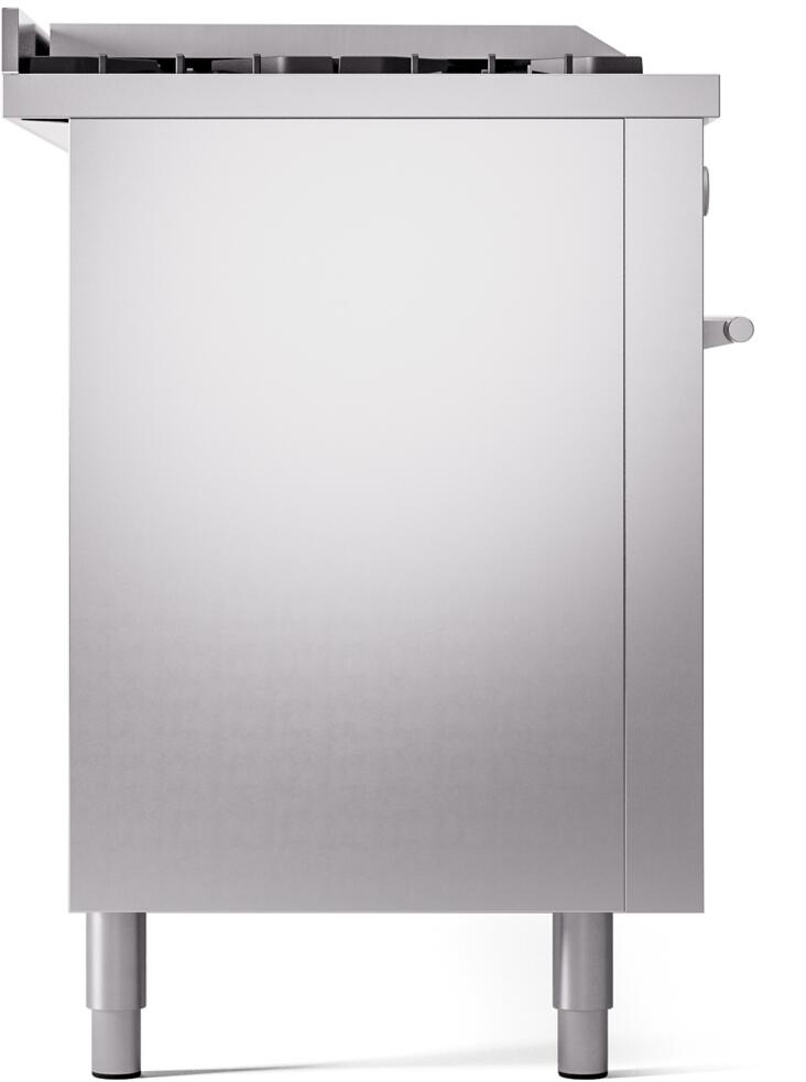 Ilve UP60FSWMPSS Professional Plus Ii 60 Inch Dual Fuel Natural Gas Freestanding Range In Stainless Steel With Trim