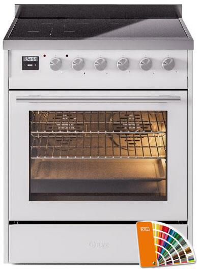 Ilve UPI304WMPRA Professional Plus Ii 30 Inch Electric Freestanding Range In Ral Custom Color With Trim