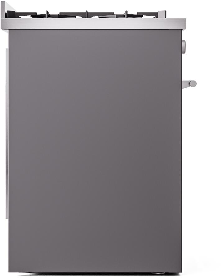 Ilve UP30WMPMG Professional Plus Ii 30 Inch Dual Fuel Natural Gas Freestanding Range In Matte Graphite With Trim