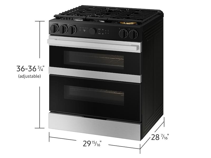 Samsung NSG6DG8550SR Bespoke Smart Slide-In Gas Range 6.0 Cu. Ft. With Flex Duo&#8482; & Illuminated Precision Knobs In Stainless Steel