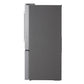 Lg LF25H6200S 25 Cu.Ft. 3-Door French Door Refrigerator With New Hybrid Handle Design