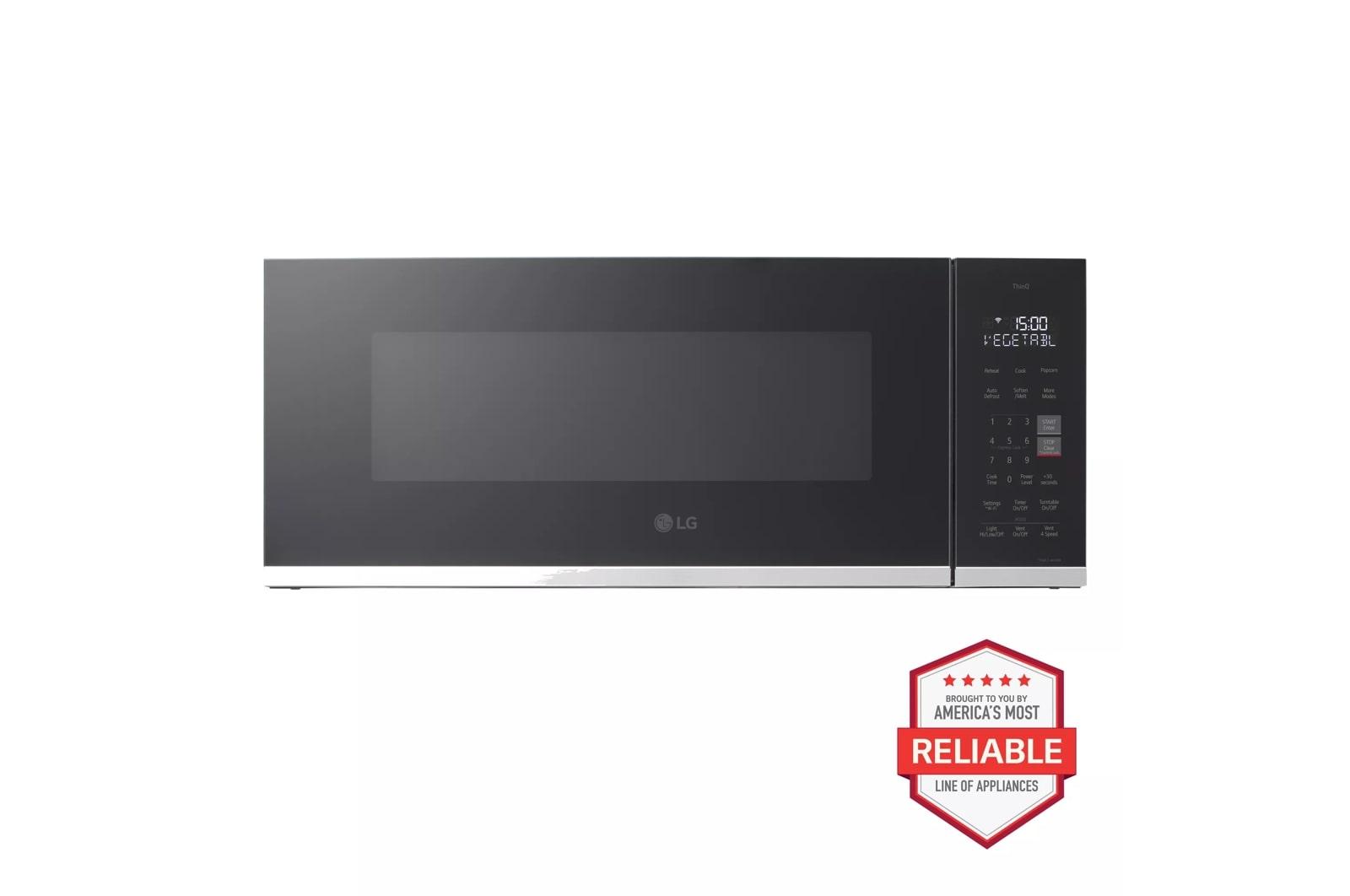 Lg MVEF1323F 1.3 Cu. Ft. Smart Low Profile Over-The-Range Microwave Oven