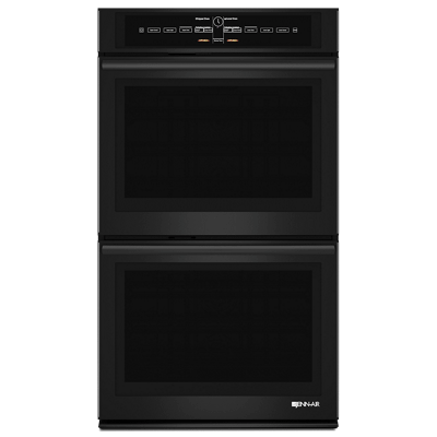 Jennair JJW3830DB Black Floating Glass 30" Double Wall Oven With V2 Vertical Dual-Fan Convection System