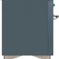 Ilve UM12FDNS3BGCLP Majestic Ii 48 Inch Dual Fuel Liquid Propane Freestanding Range In Blue Grey With Chrome Trim