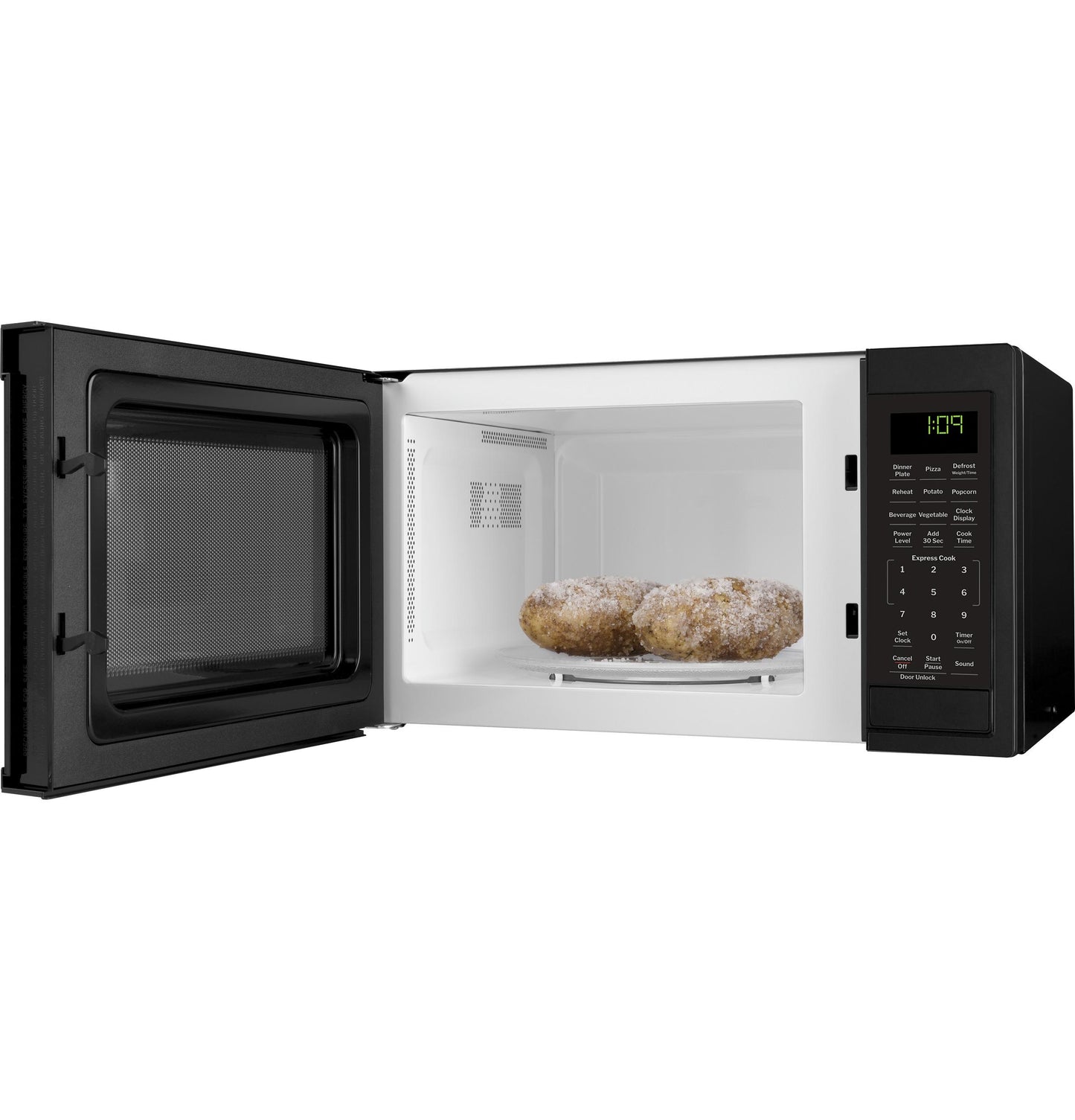 Ge Appliances GCST09N1WBB Ge® 0.9 Cu. Ft. Capacity Countertop Microwave Oven