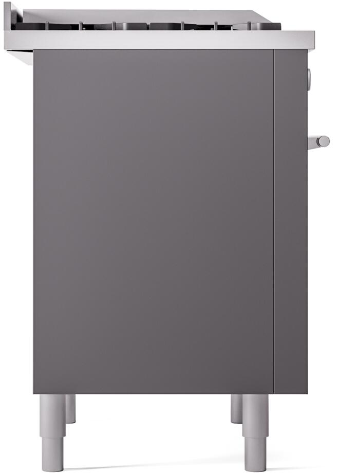 Ilve UP36FWMPMG Professional Plus Ii 36 Inch Dual Fuel Natural Gas Freestanding Range In Matte Graphite With Trim